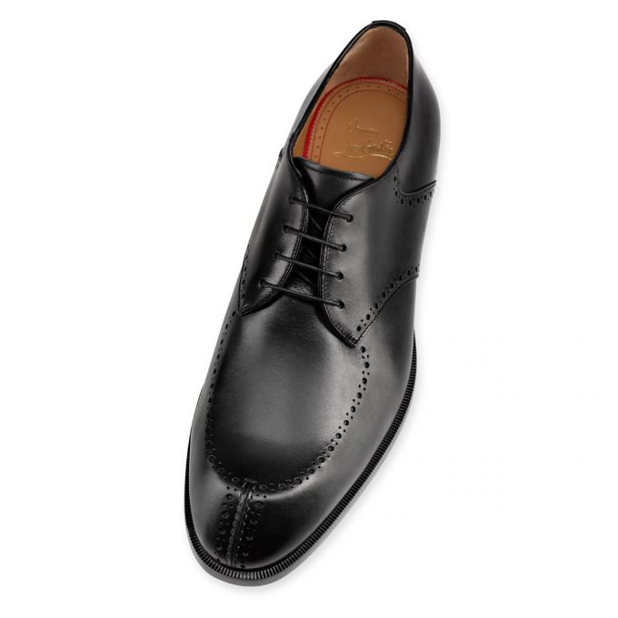 Christian Louboutin A Mon Homme 000 Calf Derby Derby Herren Schwarz | AT-60710