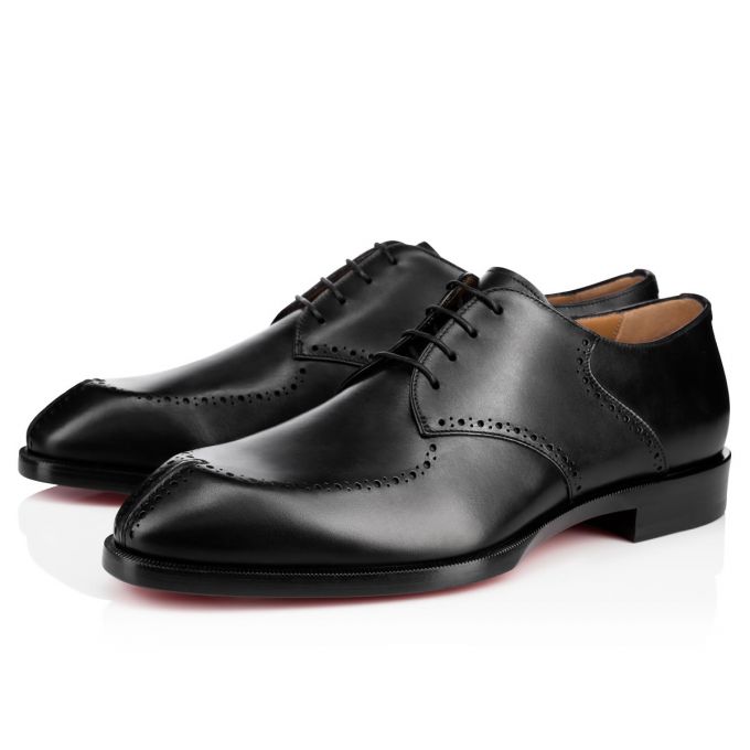 Christian Louboutin A Mon Homme 000 Calf Derby Derby Herren Schwarz | AT-60710