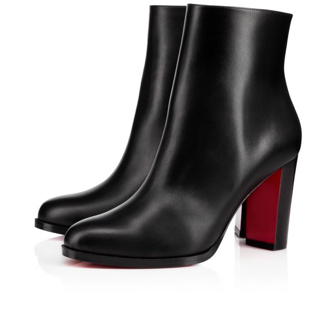 Christian Louboutin Adox 085 85 Lucido Calf Boots Stiefel Damen Schwarz | AT-63449