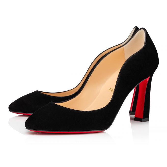 Christian Louboutin Agneska 085 85 Veau Velours Pumps Pumps Damen Schwarz | AT-80913