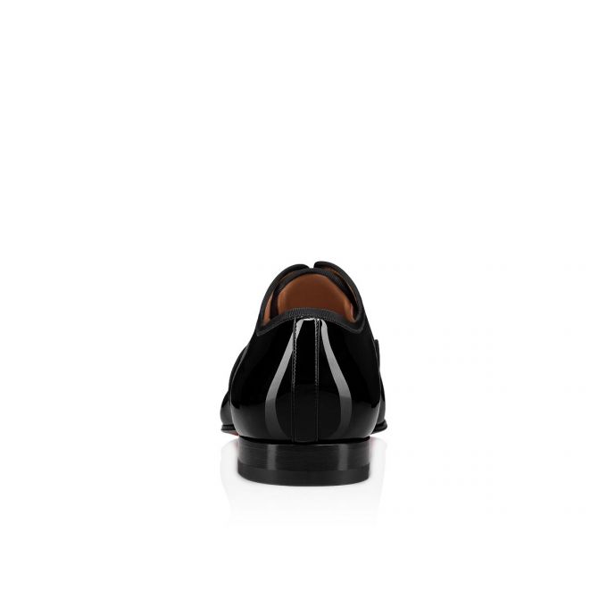 Christian Louboutin Alpha Male Lack Derby Derby Herren Schwarz | AT-09167