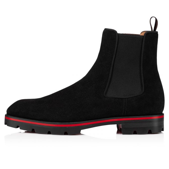 Christian Louboutin Alpinono Calf Booty Stiefel Herren Schwarz | AT-35672