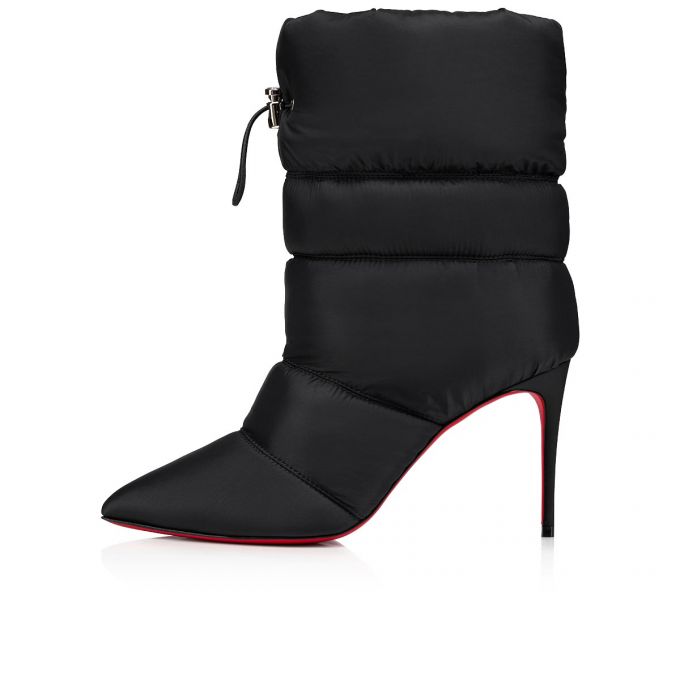 Christian Louboutin Astro Pointue 85 Creative Fabric Boots Stiefel Damen Schwarz | AT-67685