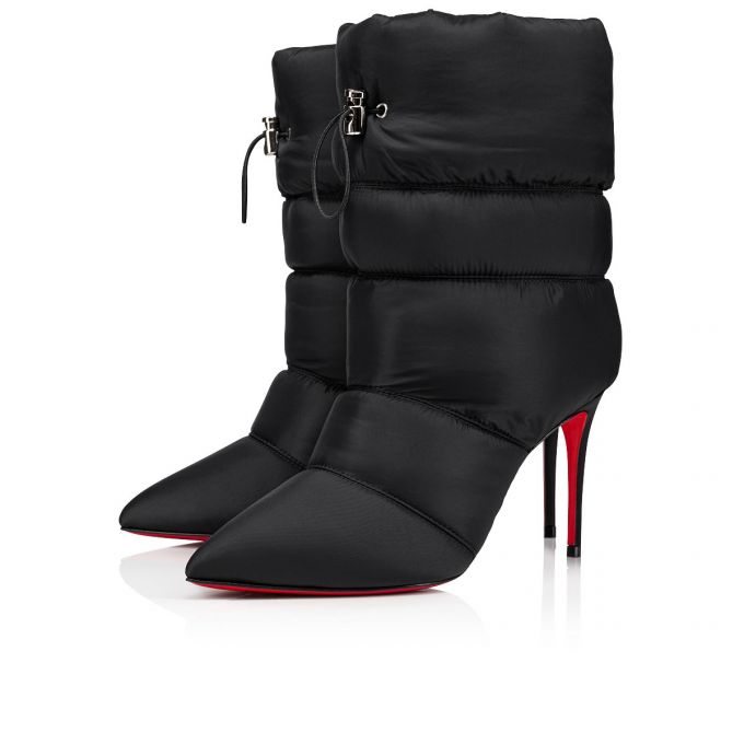 Christian Louboutin Astro Pointue 85 Creative Fabric Boots Stiefel Damen Schwarz | AT-67685