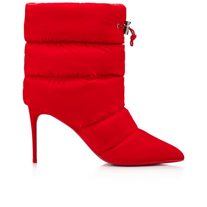 Christian Louboutin Astro Pointue 85 Creative Fabric Boots Stiefel Damen Rot | AT-88525