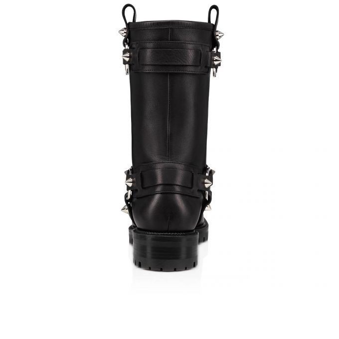 Christian Louboutin Bikita Lug Calf Boots Stiefel Damen Schwarz | AT-32958