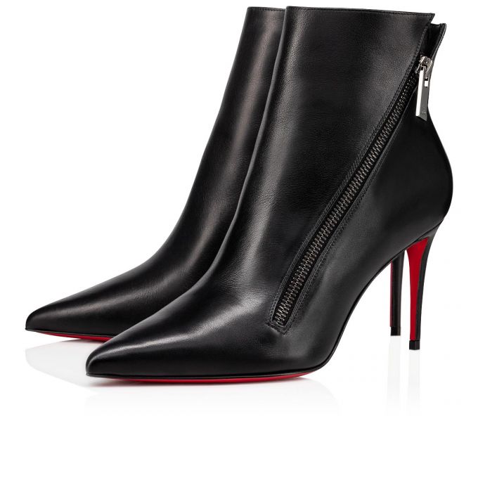 Christian Louboutin Birgikate 85 Calf Boots Stiefel Damen Schwarz | AT-60943