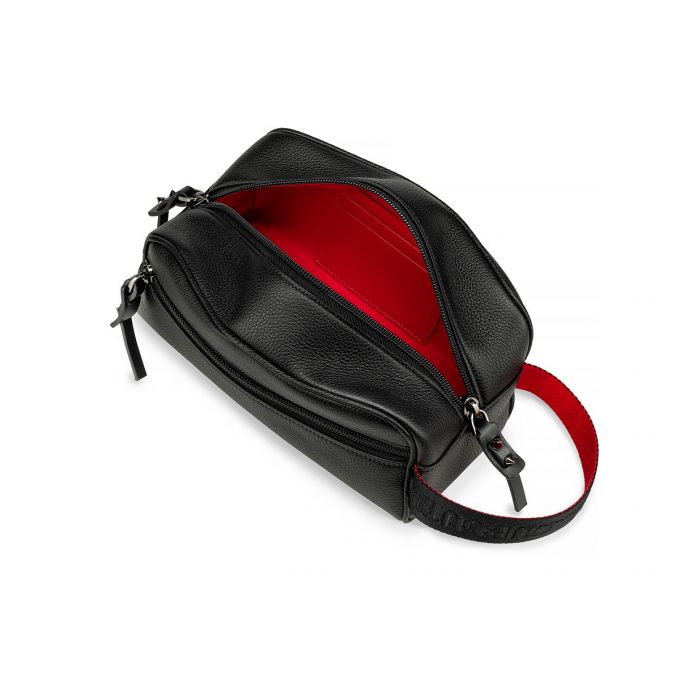 Christian Louboutin Blaster Klassische Leder Pouches Beuteltasche Herren Schwarz | AT-66211