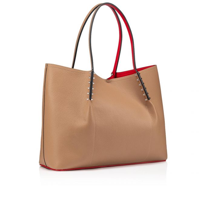 Christian Louboutin Cabarock Large Fennec Klassische Leder Tote Bags Tragetaschen Damen Khaki | AT-47801