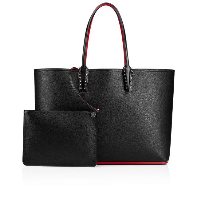 Christian Louboutin Cabata Calf Tote Bags Tragetaschen Damen Schwarz | AT-93788