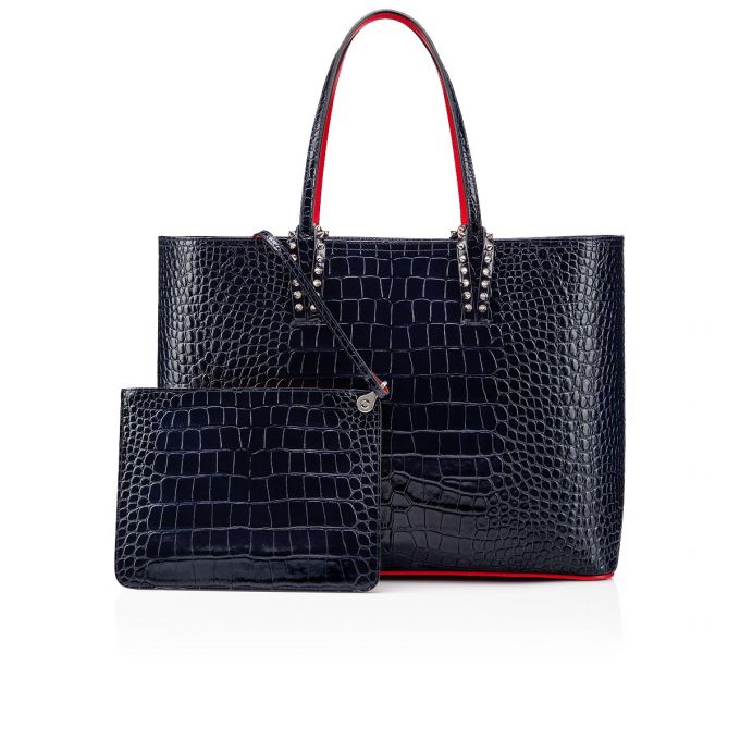 Christian Louboutin Cabata Creative Leder Tote Bags Tragetaschen Damen Blau | AT-51243