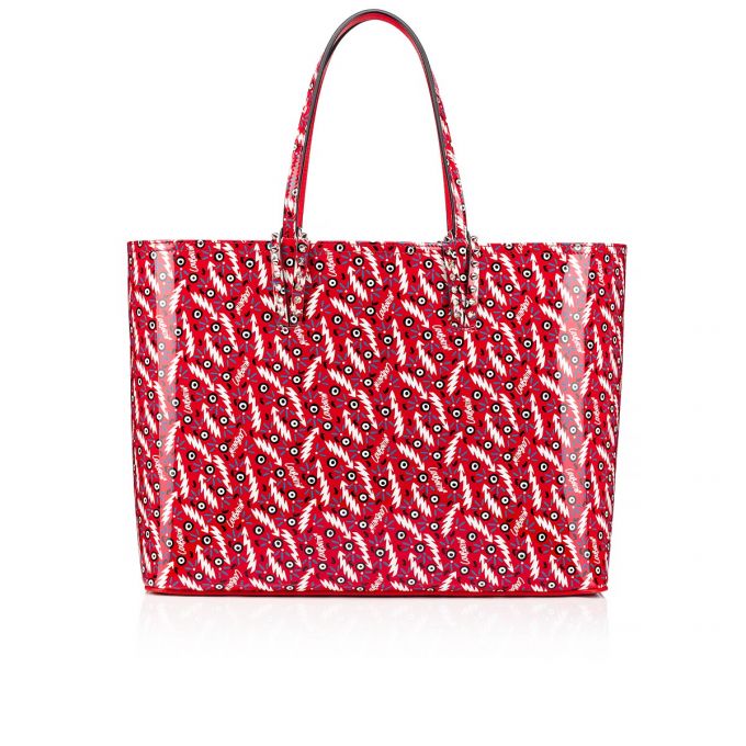 Christian Louboutin Cabata Creative Leder Tote Bags Tragetaschen Damen Rot | AT-65705