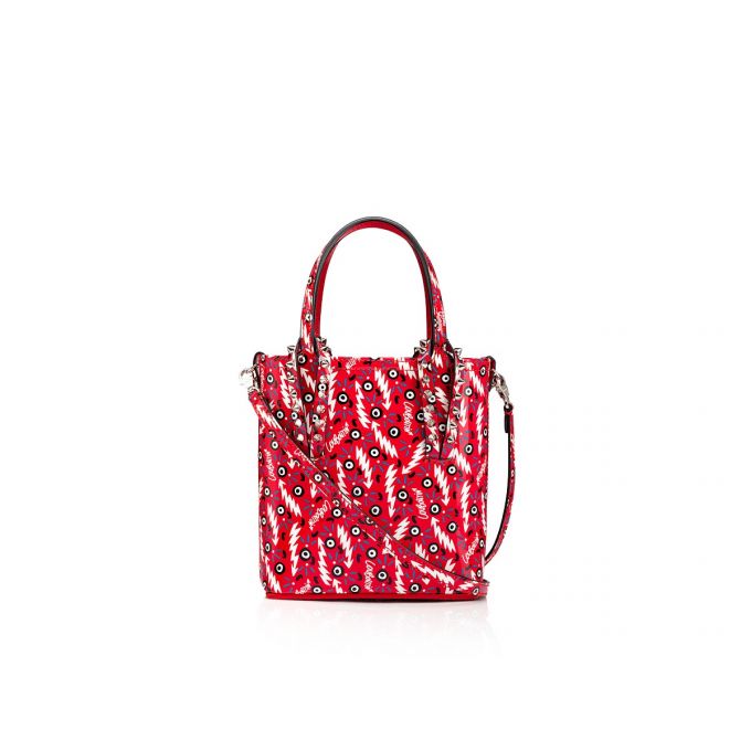 Christian Louboutin Cabata N/S Mini Creative Leder Tote Bags Tragetaschen Damen Rot | AT-08294