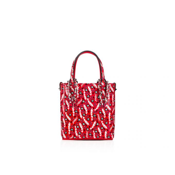 Christian Louboutin Cabata N/S Mini Creative Leder Tote Bags Tragetaschen Damen Rot | AT-08294