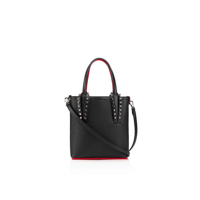 Christian Louboutin Cabata N/S Mini Klassische Leder Tote Bags Tragetaschen Damen Schwarz | AT-15683