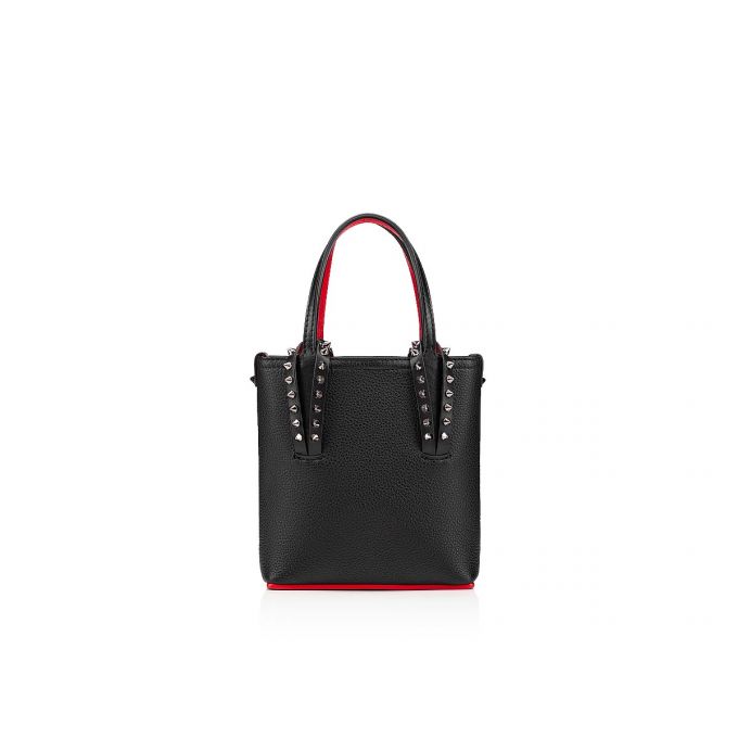 Christian Louboutin Cabata N/S Mini Klassische Leder Tote Bags Tragetaschen Damen Schwarz | AT-15683