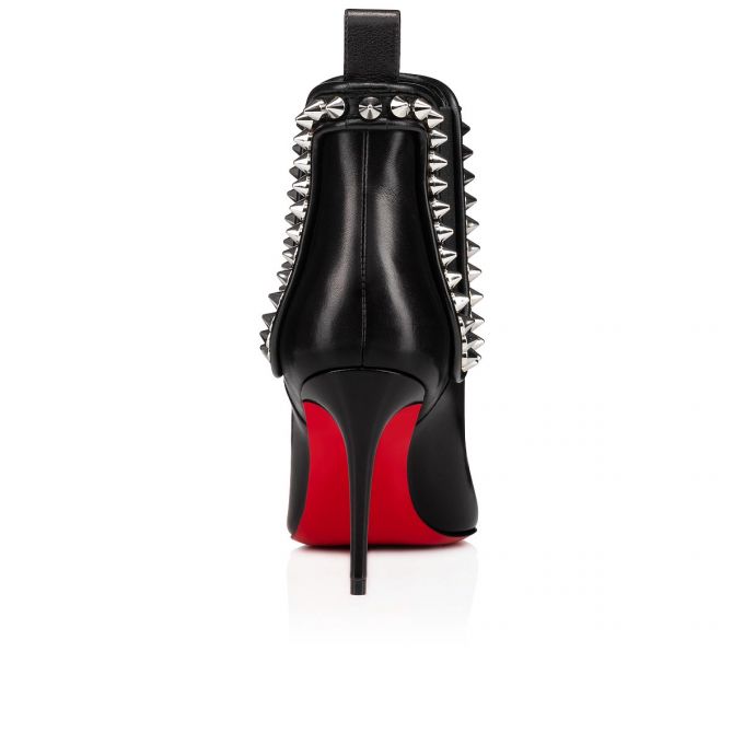 Christian Louboutin Capaboot 85 Calf Boots Stiefel Damen Schwarz Silber | AT-92277