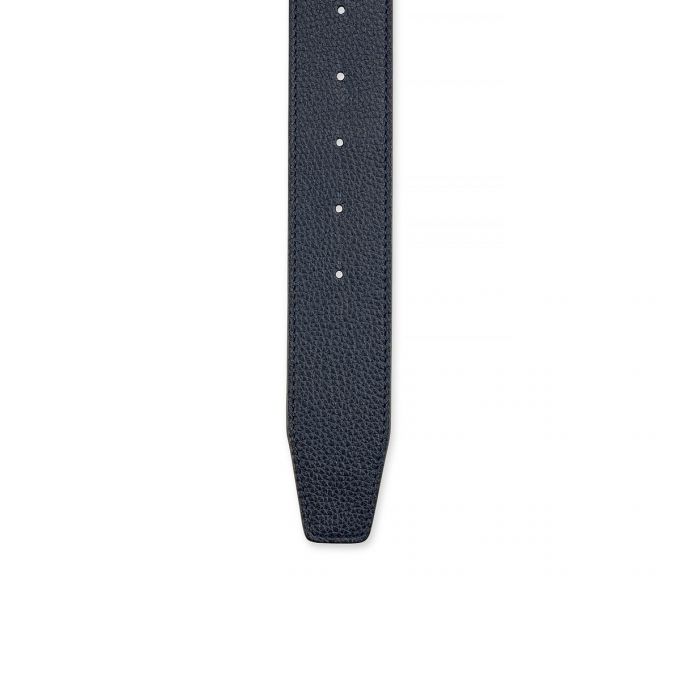 Christian Louboutin Cl Logo Belt 40 Klassische Leder Belts Gürtel Herren Navy Schwarz Silber | AT-37872