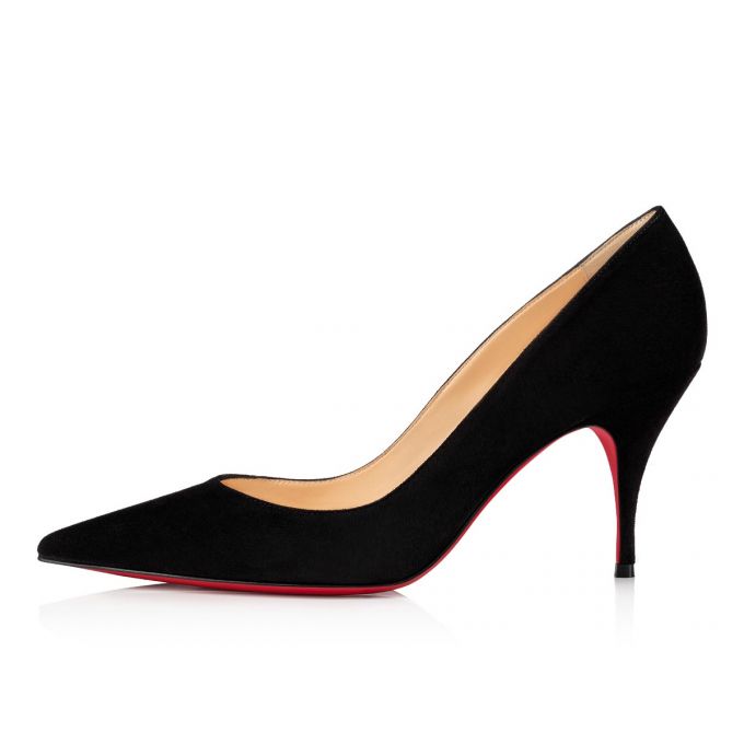 Christian Louboutin Clare 080 80 Veau Velours Pumps Pumps Damen Schwarz | AT-10005