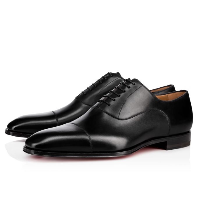 Christian Louboutin Cousin Greg 000 Calf Oxford Oxfords Schuhe Herren Schwarz | AT-26068