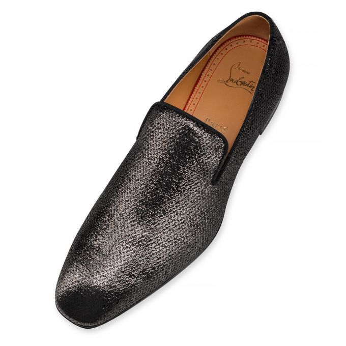 Christian Louboutin Dandelion Creative Fabric Loafer Loafers Herren Schwarz | AT-49893