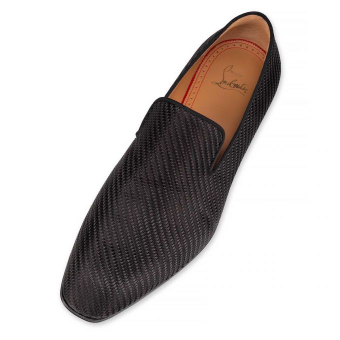 Christian Louboutin Dandelion Fabric Loafer Loafers Herren Schwarz | AT-85669