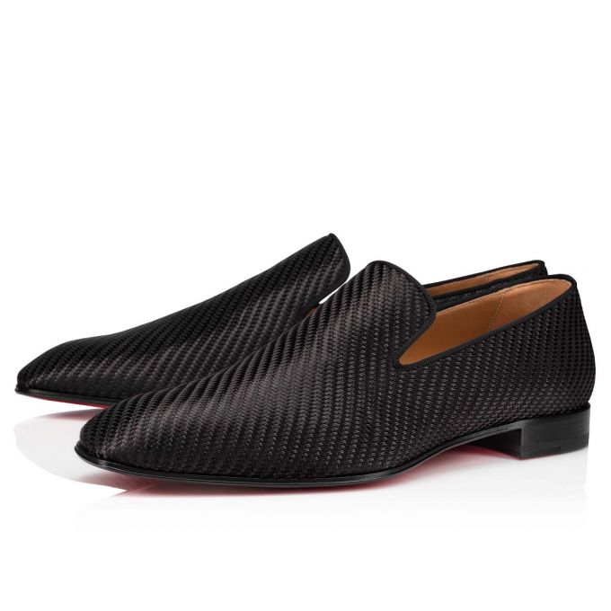 Christian Louboutin Dandelion Fabric Loafer Loafers Herren Schwarz | AT-85669