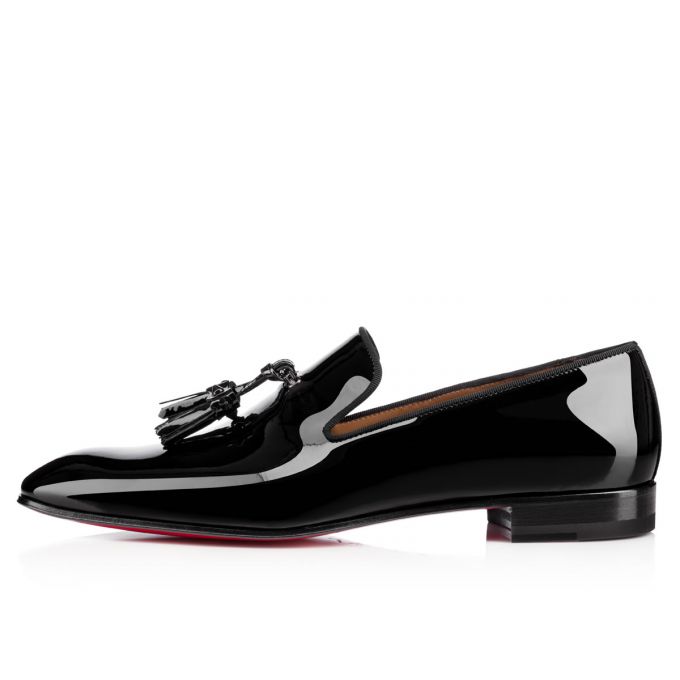 Christian Louboutin Dandelion Tasse 000 Lack Loafer Loafers Herren Schwarz | AT-61815