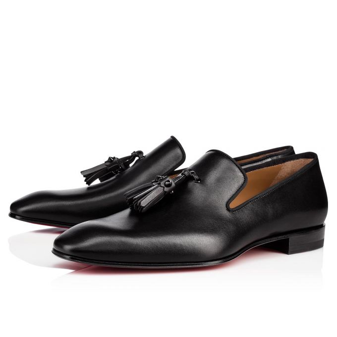 Christian Louboutin Dandelion Tasse 000 Calf Loafer Loafers Herren Schwarz | AT-89448