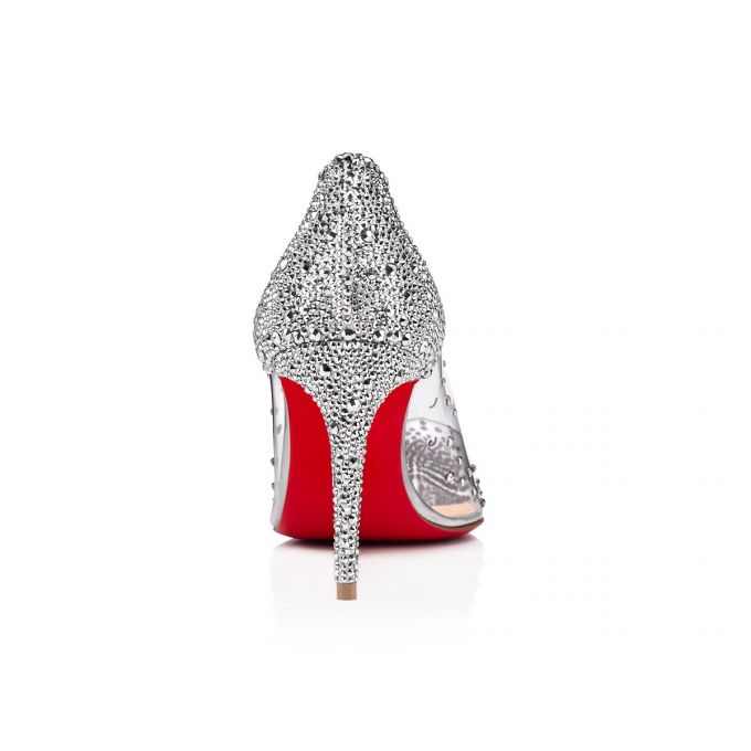 Christian Louboutin Degrastrassita 85 Pvc Pumps Pumps Damen Silber | AT-78748