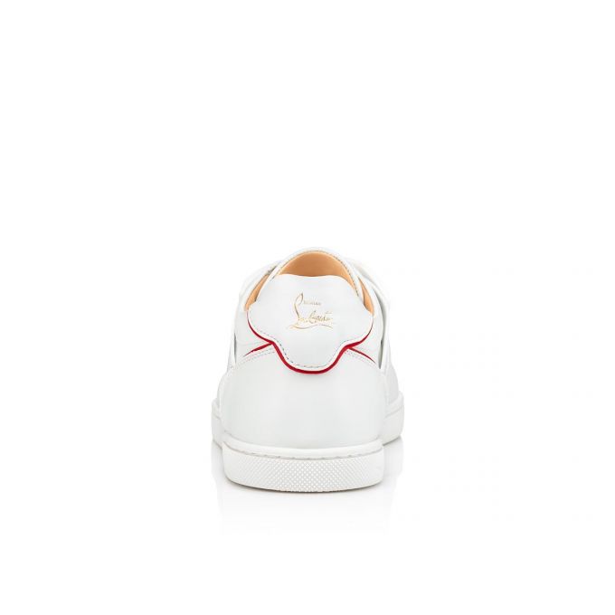 Christian Louboutin Elastikid 000 Calf Sneakers Sneakers Damen Weiß Rot | AT-71907