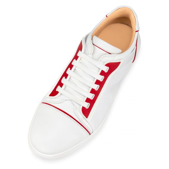 Christian Louboutin Elastikid 000 Calf Sneakers Sneakers Damen Weiß Rot | AT-71907