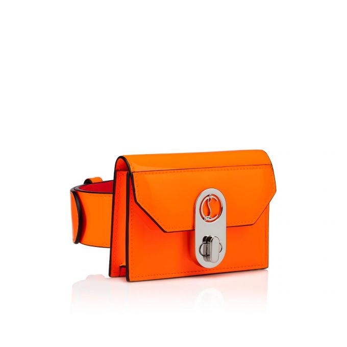 Christian Louboutin Elisa Ankle Card Holder Creative Leder Card Holder Card Holder Damen Orange Silber | AT-44025