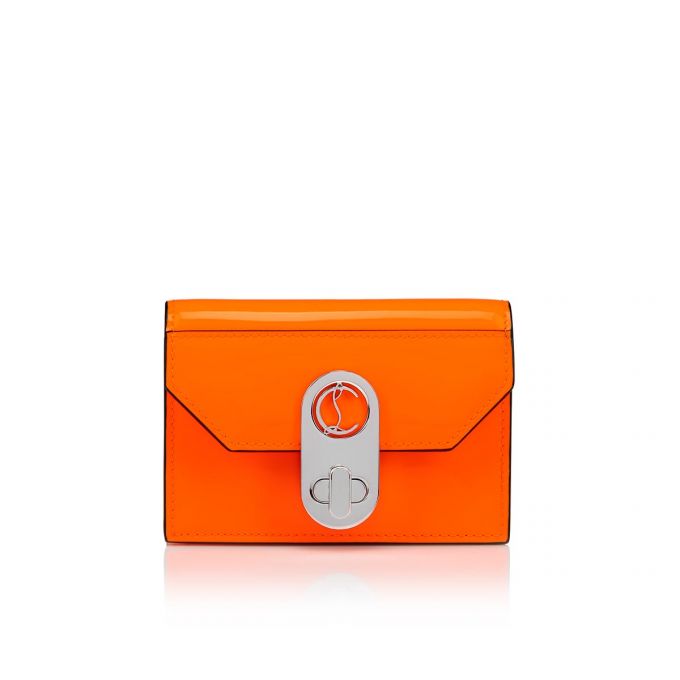 Christian Louboutin Elisa Ankle Card Holder Creative Leder Card Holder Card Holder Damen Orange Silber | AT-44025