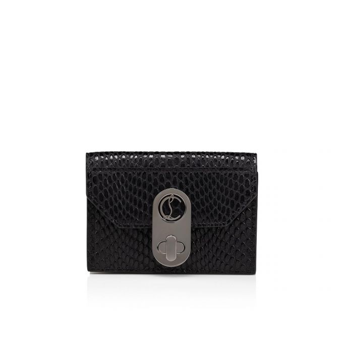 Christian Louboutin Elisa Ankle Card Holder Creative Leder Card Holder Card Holder Damen Schwarz | AT-49218