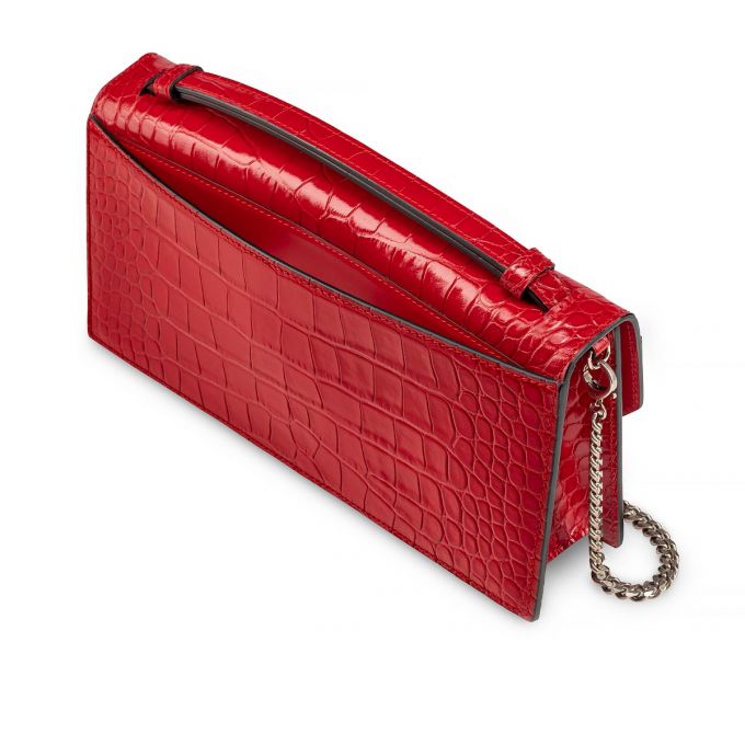 Christian Louboutin Elisa Baguette Creative Leder Pouches Beuteltasche Damen Rot | AT-38859