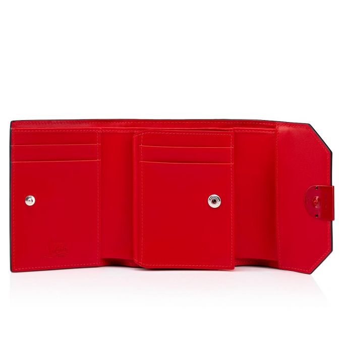 Christian Louboutin Elisa Compact Wallet Creative Leder Wallets Geldbörse Damen Rot | AT-33630