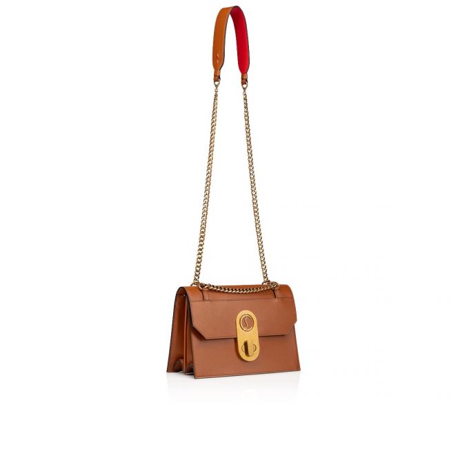 Christian Louboutin Elisa Large Coconut Klassische Leder Cross Body Bags Cross Body Bags Damen Braun | AT-36725