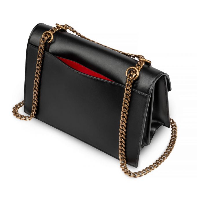 Christian Louboutin Elisa Large Klassische Leder Cross Body Bags Cross Body Bags Damen Schwarz | AT-20717