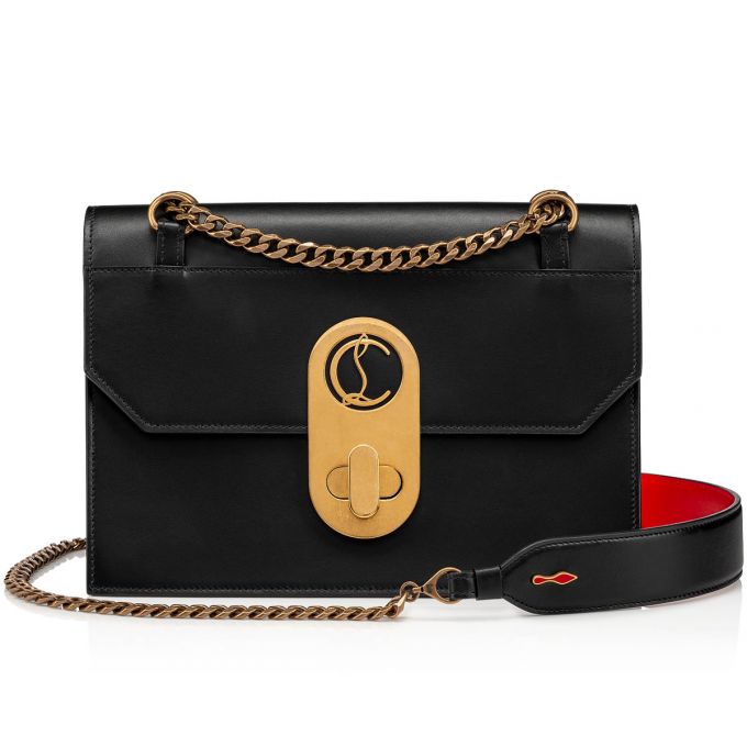 Christian Louboutin Elisa Large Klassische Leder Cross Body Bags Cross Body Bags Damen Schwarz | AT-20717