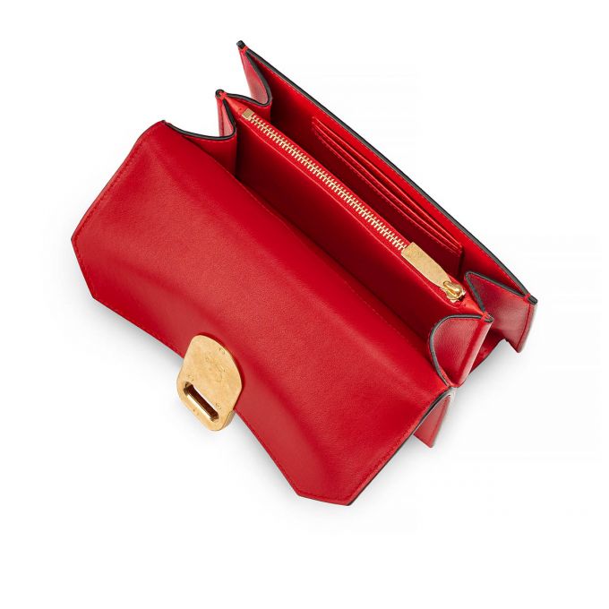 Christian Louboutin Elisa Mini Klassische Leder Cross Body Bags Cross Body Bags Damen Rot | AT-21551