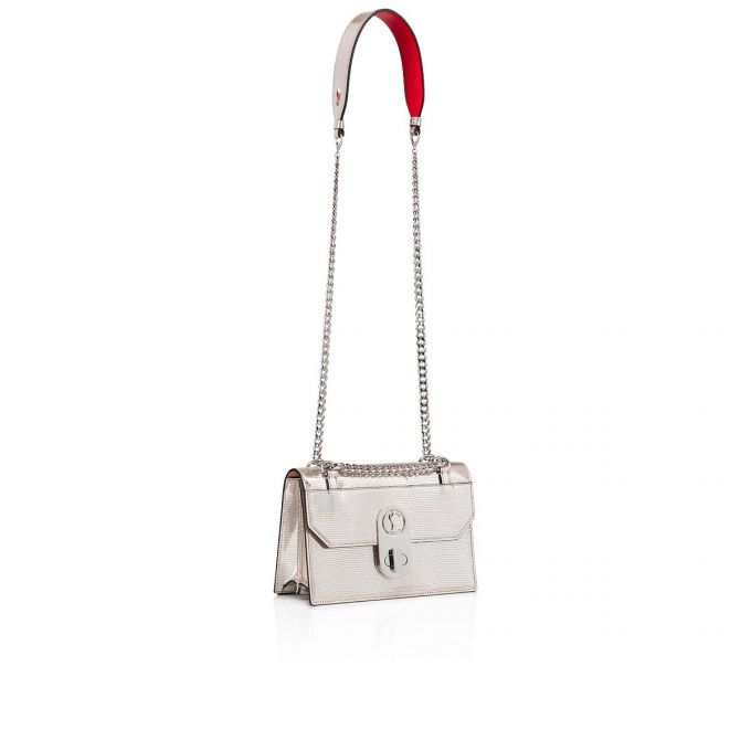 Christian Louboutin Elisa Small Creative Leder Evening Bags Evening Bags Damen Beige Silber | AT-33967