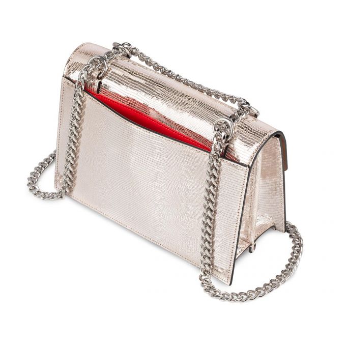 Christian Louboutin Elisa Small Creative Leder Evening Bags Evening Bags Damen Beige Silber | AT-33967