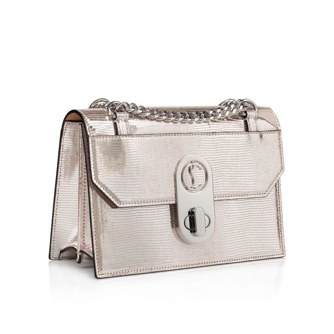 Christian Louboutin Elisa Small Creative Leder Cross Body Bags Cross Body Bags Damen Beige Silber | AT-69296