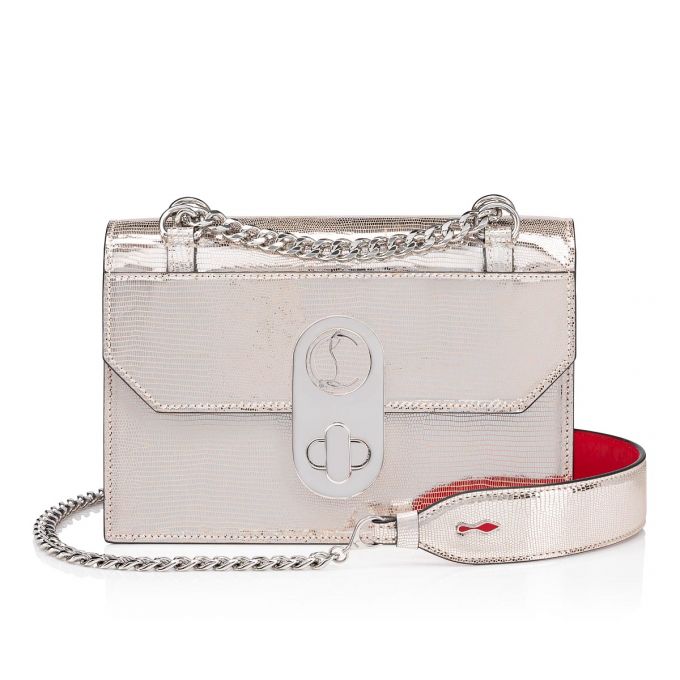 Christian Louboutin Elisa Small Creative Leder Cross Body Bags Cross Body Bags Damen Beige Silber | AT-69296