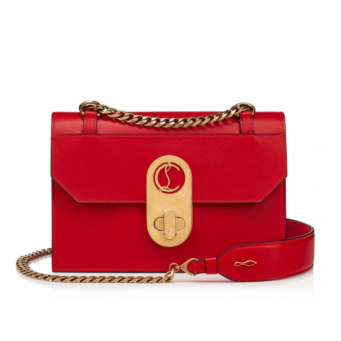 Christian Louboutin Elisa Small Klassische Leder Cross Body Bags Cross Body Bags Damen Rot | AT-26215