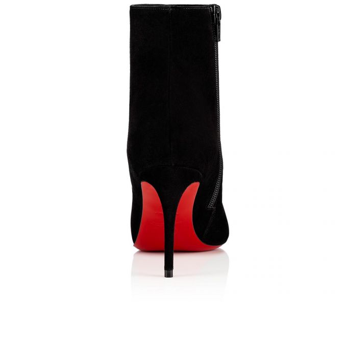 Christian Louboutin Eloise Booty 085 85 Veau Velours Boots Stiefel Damen Schwarz | AT-21083