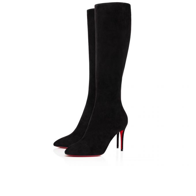 Christian Louboutin Eloise Botta 085 85 Veau Velours Boots Stiefel Damen Schwarz | AT-60602