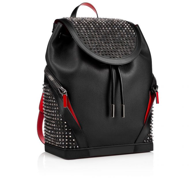 Christian Louboutin Explorafunk Calfskin Backpack Rucksäcke Herren Schwarz Mehrfarbig | AT-29253