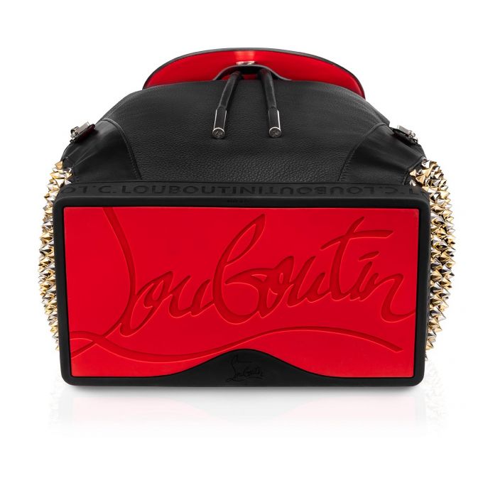 Christian Louboutin Explorafunk S Klassische Leder Backpack Rucksäcke Herren Schwarz Mehrfarbig | AT-35362